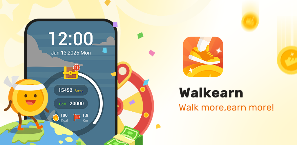 شرح تطبيق WalkEarn: الربح من المشي خطوة بخطوة
