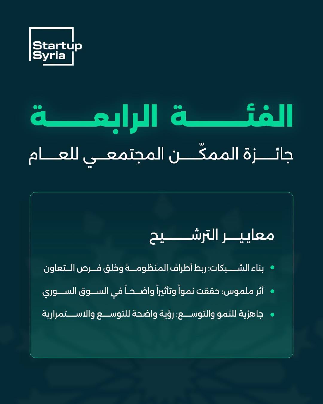 دعوة لترشيحي لجائزة الممكن المجتمعي العام