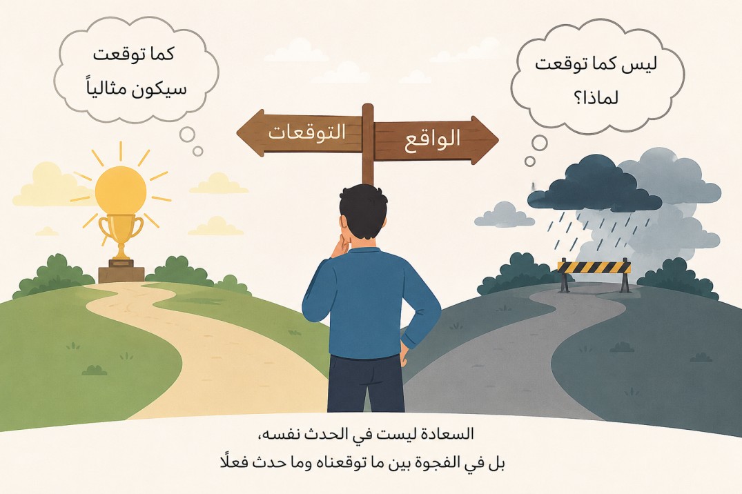 التعاسة تبدأ قبل أن يقع الحدث:‏ كيف تصنع توقعاتنا واقعًا أكثر إيلامًا؟